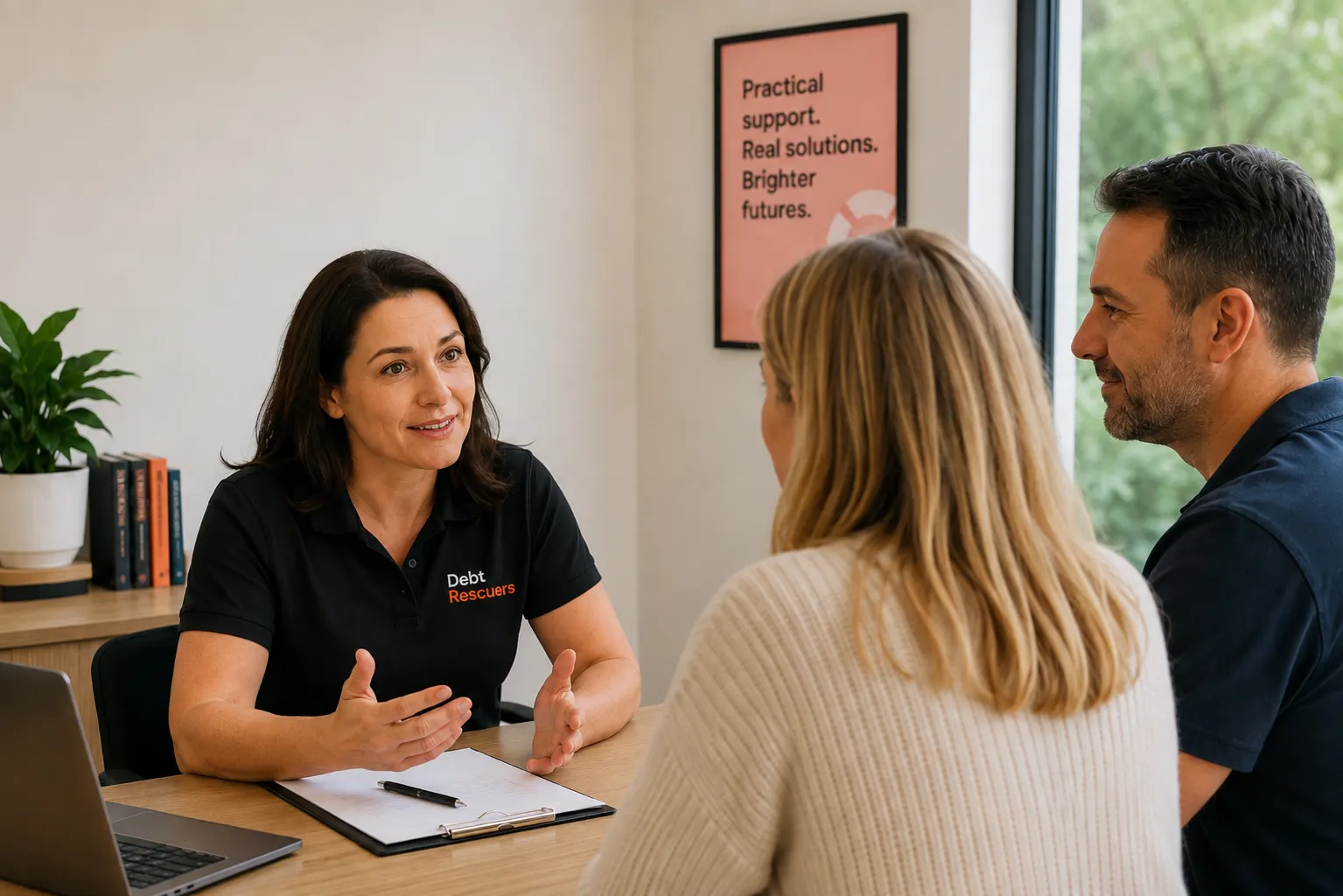 Debt Rescuers adviser providing confidential debt support